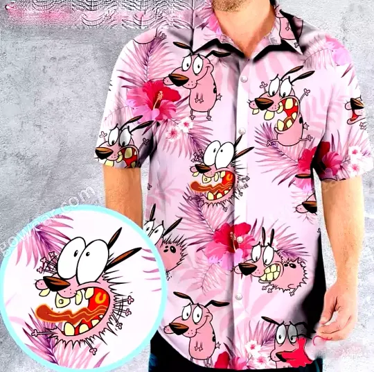 Courage The Cowardly Dog Hawaiian Shirt