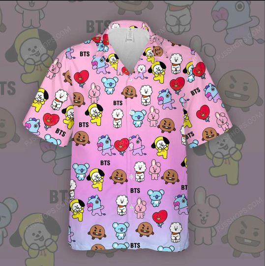 Discover BTS Hawaiian Shirt, BT21 Shirt, Bts Shirt, BTS Gifts Summer