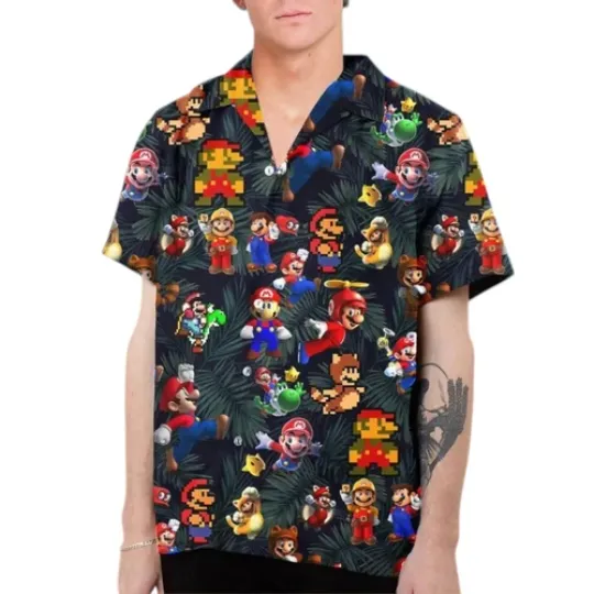 Super Mario Hawaiian Shirt