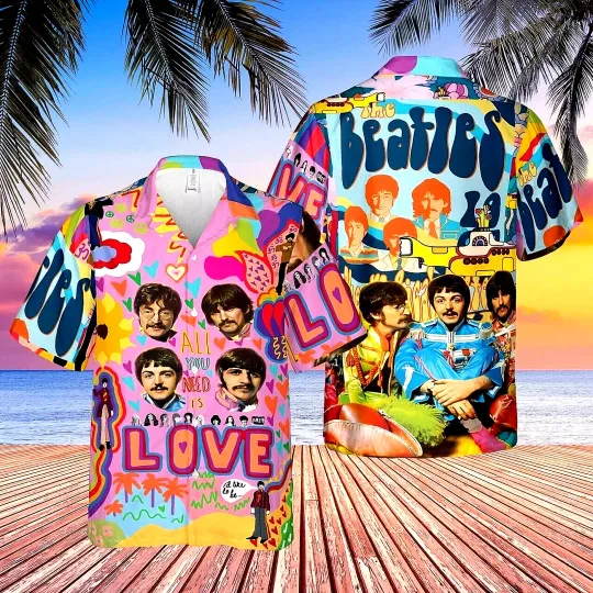 the beatles Hawaiian shirt