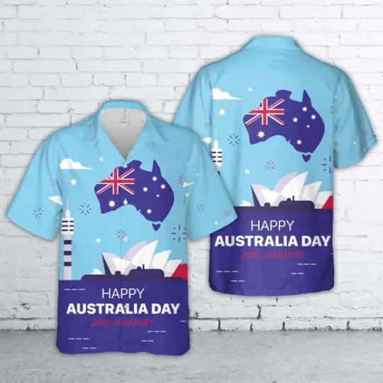 Discover Happy Australia Day 9 Hawaiian Shirt