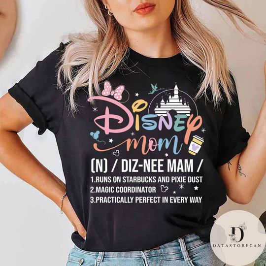Discover Disney Mom definition shirt, Magical Mom WDW Disneyland trip tee, Gift For Mom Mother shirt, Happy Mother's day shirt Gift, Mommy shirt