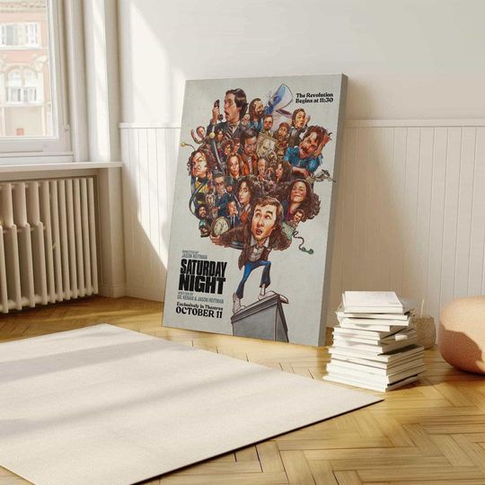 Saturday Night (2024) Movie Posters, Wrapped Poster, Wall Art, Room Decoration, Retro Aesthetics,Birthday Present