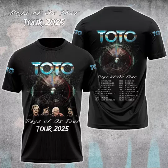 Discover ToTo Band dogz of Oz ! hot Tour 2025 ! Hot shirt 3D
