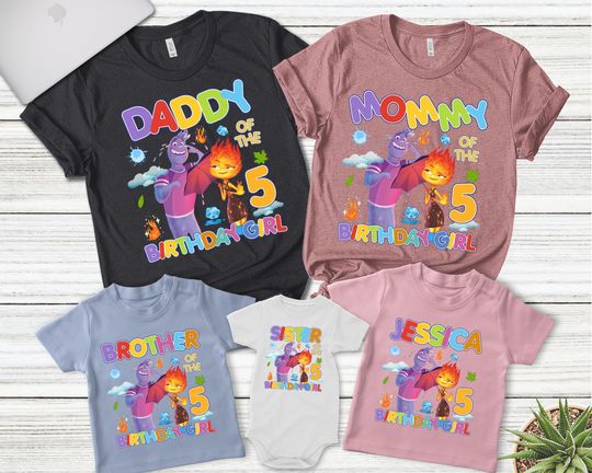 Discover Elemental Shirt, Elemental Birthday Shirt, Elemental Family Shirt, Ember Wade Shirt, Family Birthday Party Shirt
