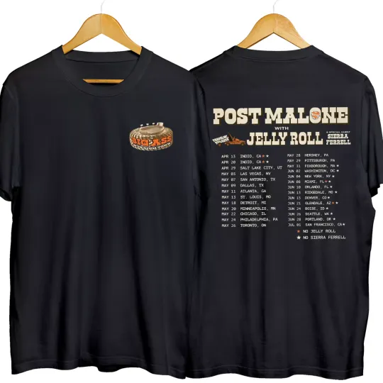 Post Malone 2025 Tour Shirt, Big Ass Stadium Post Malone Tour 2025 Shirt for Fan