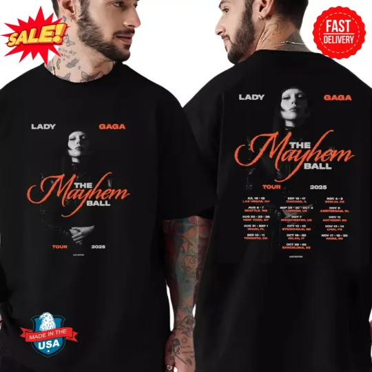 Ld ga The Mayhem Ball Tour 2025 Europe And North America Dates List T-Shirt