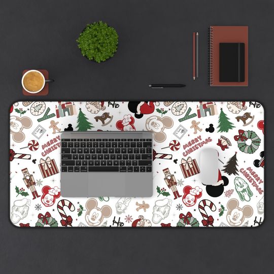 Christmas Desk Mat, Magical Christmas Desk Mat, Cute Desk Mat, Desk Mat Aesthetic, Disney Christmas Desk Mat