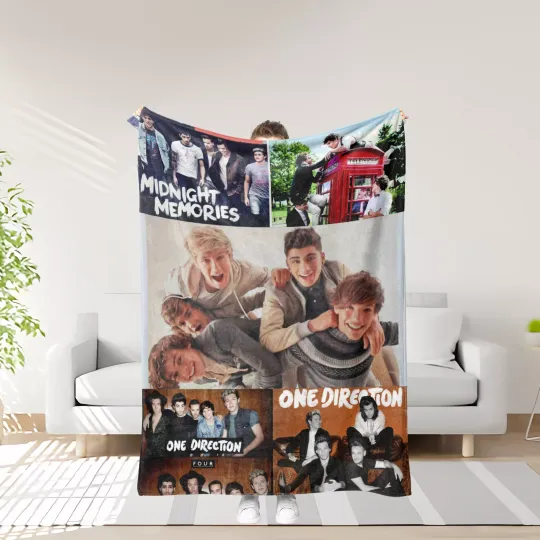 1D Flannel One Direction Throw Blanket Gifts for Fans