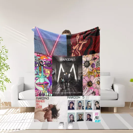 Maroon 5 Throw Blanket Gifts for Fans Soft