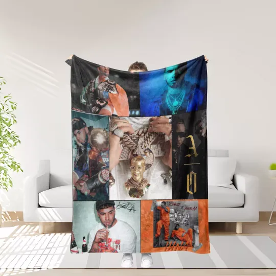 Anuel AA Throw Blanket Gifts for Fans