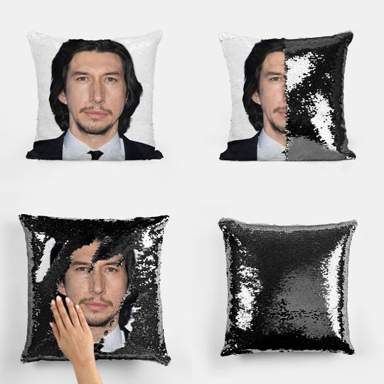 ADAM DRIVER - Fan Sequin PIllowcase