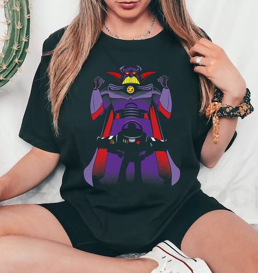 Discover Disney Villains Toy Story Zurg Comfort Colors Shirt, Buzz Lightyear Silhouette Shirt, Magic Kingdom Disneyland Trip Family Vacation Tee
