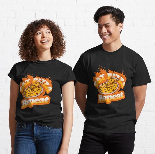 Discover Enjoy Delicious Pizza Repeatedly Classic T-Shirt