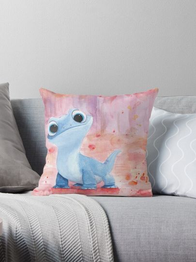 Bruni, the fire salamander Pillow