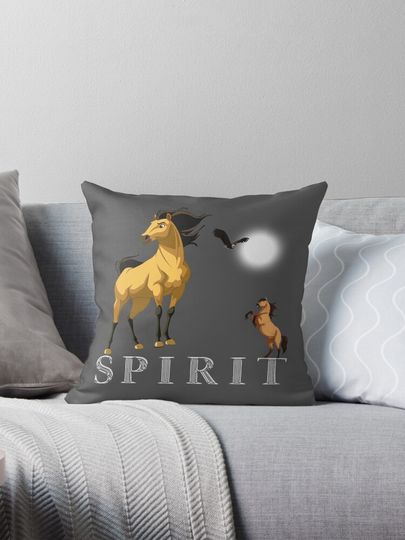 Discover Spirit: Stallion of the Cimarron Pillow