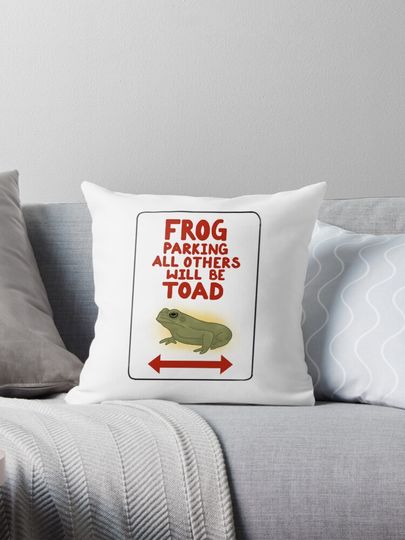 Frog Parking Pillow