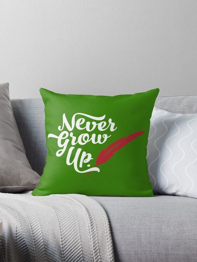 Peter Pan - Never Grow Up. Pillow