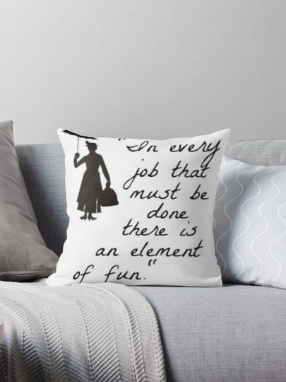 Mary Poppins Practicall Perfect 4 Pillow