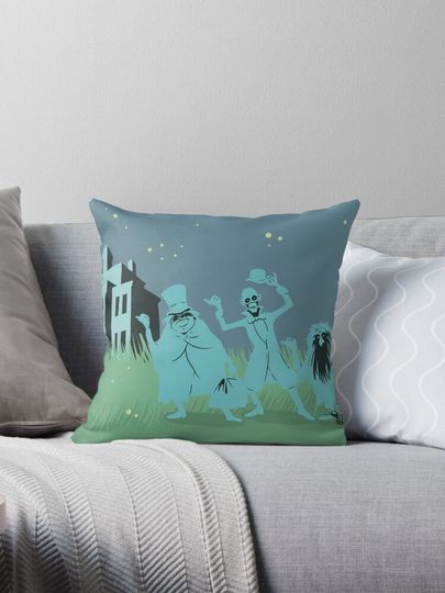 Discover Hitchiking Ghosts Pillow