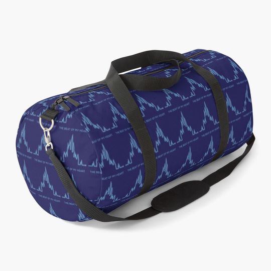 Discover Beat Of My Heart (Blue) Duffle Bag