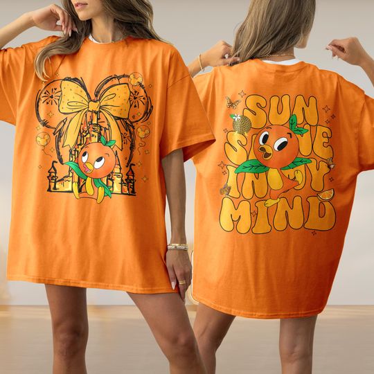 Sunshine Orange Bird 2 Sided Shirt, Summer Sunshine Shirt For Kid, Epcot Festival Girl Trip Outfit, Women's Vacation Tee, Orange Bird Lover