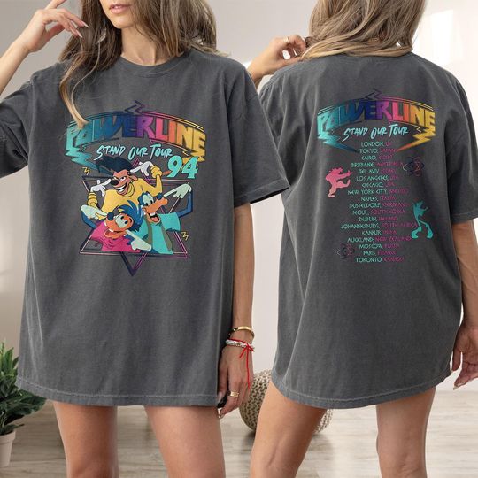 Max Goofy Roxanne Powerline Shirt, 90s Goofy Movie Shirt, Goofy Cartoon Movie Shirt, Goofy Birthday Shirt Gift, Goofy Lover Shirt