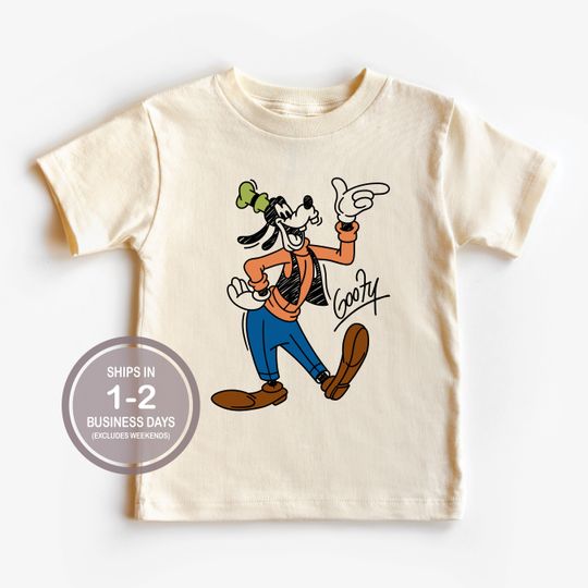 Discover Classic Sketch Goofy Signature Shirt, Goofy Kids Shirt, Youth Disney Shirt, Boy's Disney Shirt, Brother Sister Kids Disney Shirt