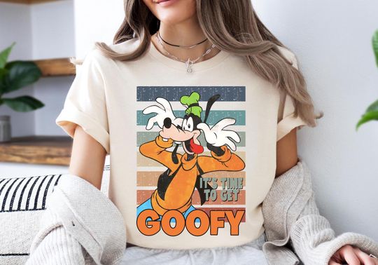 Discover Disney It's Time To Get Goofy Shirt, Retro Goofy Sweatshirt, Disney Goofy T-Shirt, Magic Kingdom Sweater, Funny Disney Goofy Tee