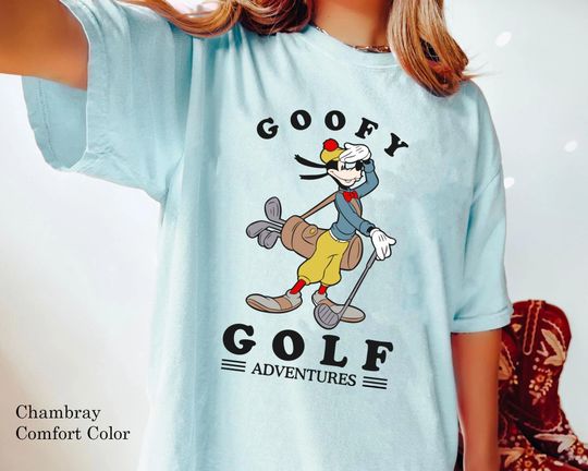 Discover Vintage Goofy Golf Adventure Comfort Colors T-shirt, Funny Disney Shirt For Golf Lover, Goofy T-shirt, Disneyland Family Trip, Magic Kingdom