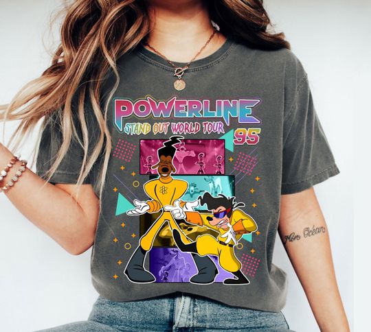 A Goofy Movie Powerline Max Goof Stand Out World Tour Retro Shirt, Family Matching Shirt, Magic Kingdom, WDW Birthday Gift