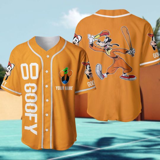 Discover Personalized Goofy Baseball Jersey, Goofy Jersey Shirt, Disney Trip Shirt, Goofy Baseball Shirt, Magic Kingdom Shirt, Birthday Gift