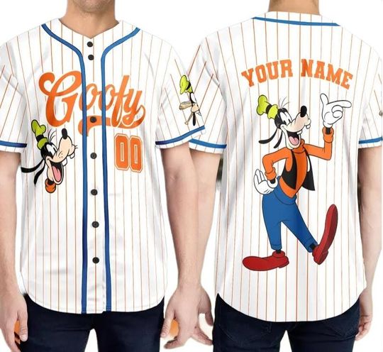 Discover Custom Goofy Baseball Jersey, Custom Kid Youth Adult Jersey, Trip Gift for Sport Fans, Birthday Boy Tee
