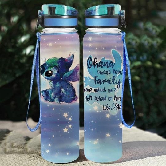 Discover Stitch 32oz Water Bottle, Stitch Water Bottles, Stitch Motivational Water Bottle, Stitch Gifts, Lilo And Stitch, Gift For Stitch Lover