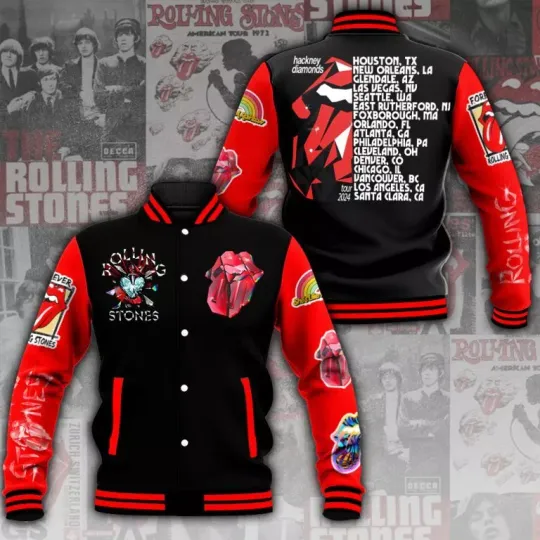 The Rolling Stones Varsity Jacket – Baseball Jacket