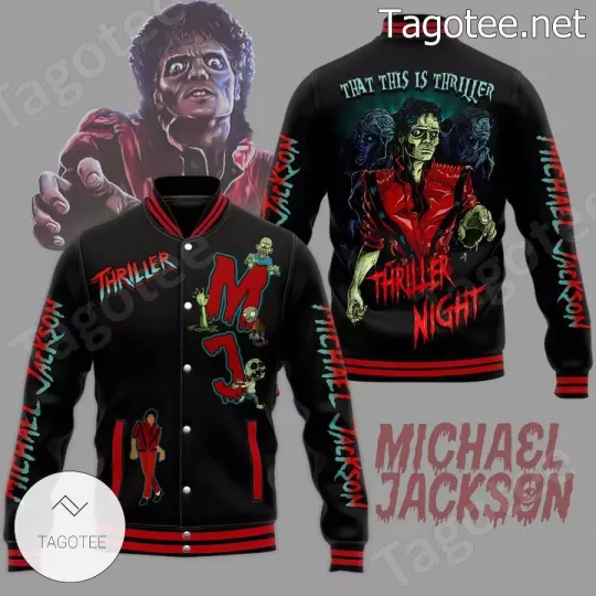 Discover Mic.hael Jack.son That This Is Thriller Thriller Night Baseball Jacket