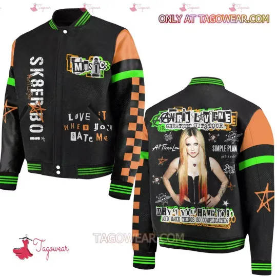 Avril Lavigne Greatest Hits Tour Baseball Jacket