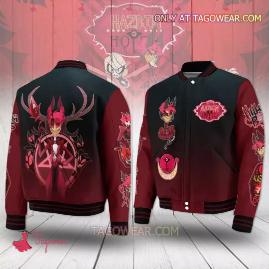 Alastor Hazbin Hotel Baseball Jacket