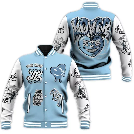 Discover Dunkare Legend Blue 11s Baseball Jacket