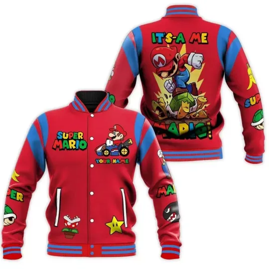 Discover Super Mario Baseball Jacket