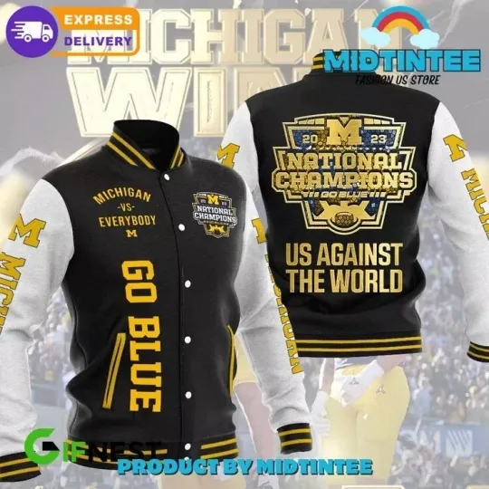 Discover Michigan Wolverines Vs Everybody National Champions Baseball Jacket