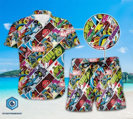 Discover Superhero Avengers Hawaiian Shirt, Superhero Shirt, Avengers Hawaii Shirt