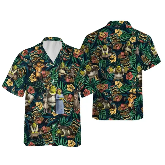 Shrek and Fiona Hawaiian Shirt