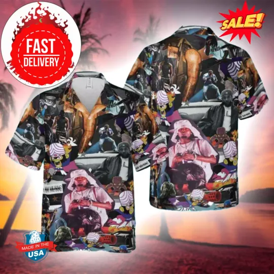 Discover Playboi Carti And Kendrick Lamar MOJO JOJO 2025 Summer Hawaiian Shirt