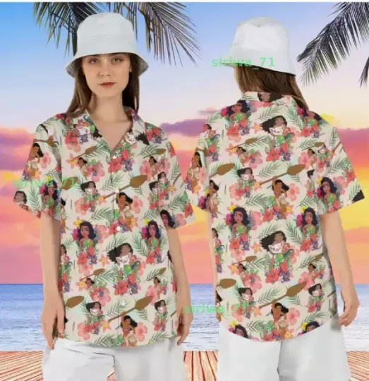 Discover Princess Moanaa Hibiscus Moana Waialiki Moanaa Pua 3D HAWAII SHIRT