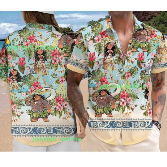 Discover Moanaa Hawaiian Shirt, Summer Shirt, Princess Hawaiian Shirt