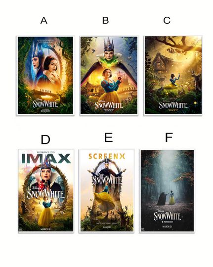 Discover Snow White (2025) Movie Poster, No Framed