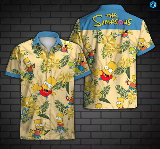 Discover The Simpsons Tropical Summer Hawaiian Shirt