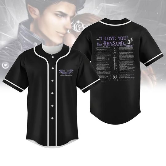 Acotar Rhysand Baseball Jersey, Rhysand The Bat Boys Football Jersey, I Love You In Book Quotes Jersey, The Night Court Gift For Bookis