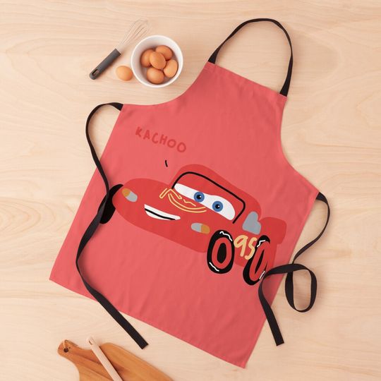 Discover Kachow Kachoo Lightning Mcqueen Apron